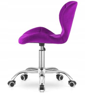 Krzesło obrotowe VASTO OFFICE VELVET PURPLE 4