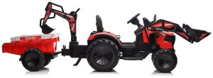 Koparka Z Naczepą Na Akumulator SX2068 Czerwona EDUKAMP 5