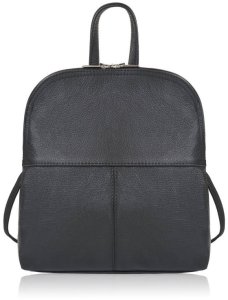 Plecaczek damski skórzany czarny mały plecak miejski Abruzzo ABR-38-BL 9