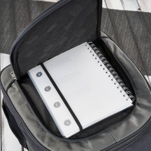 Paolo Peruzzi Plecak męski do pracy do szkoły szary na laptopa T-120-GRE 5