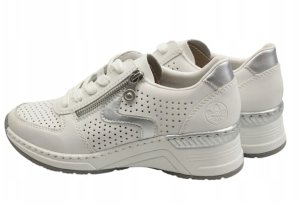 Rieker Sneakers N4340-80 białe 40 4