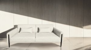 Sofa wypoczynkowa Dalia j. szara z funkcją spania kanapa szenilowa 2