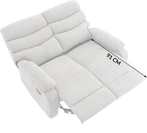 Sofa wypoczynkowa Vera Duo fotel dwuosobowy taupe beż rozkładana 4