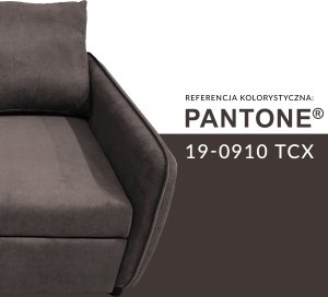 Sofa wypoczynkowa Lotus do spania velvet kanapa brąz 7