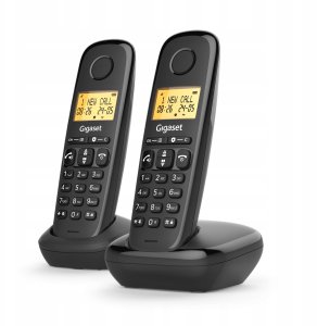 Telefon stacjonarny Gigaset Gigaset Telefon DECT analog Basic 100 DUO czarny 2