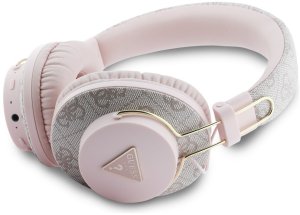 Słuchawki Guess Słuchawki nauszne Guess Triangle Logo Bluetooth ENC różowy 2