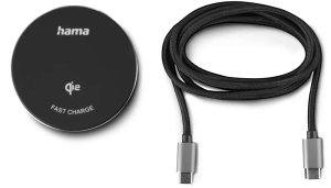 HAMA ŁADOWARKA INDUKCYJNA Qi2 FAST CHARGE 15W, CZARNA 5