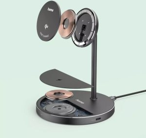 Hama Ładowarka indukcyjna do telefonu Qi2 2w1 15 W 16