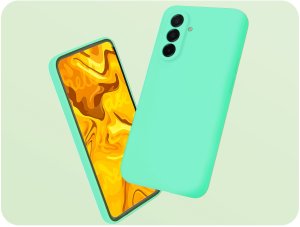 Hello Case Etui Do Samsung Galaxy A26 (Miętowe, Matowe, Silikonowe, Ochronne) Szkło 2