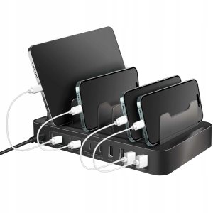 Ładowarka LogiLink Logilink Stacja dokująca USB-C 4xUSB-A & 6xUSB-C PD&QC 3.0 120w 5