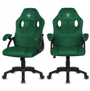 Fotel Lugano .Fotel obrotowy do biurka CARRERA M ALCANTARA DARK GREEN 2