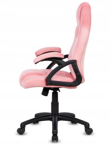 Fotel Lugano Fotel obrotowy do biurka CARRERA M ALCANTARA PINK 4