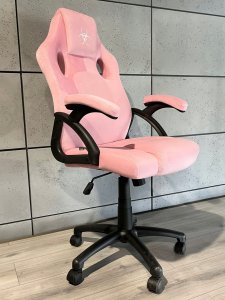 Fotel Lugano Fotel obrotowy do biurka CARRERA M ALCANTARA PINK 6