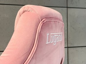 Fotel Lugano Fotel obrotowy do biurka CARRERA M ALCANTARA PINK 7