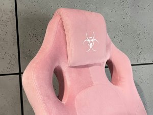 Fotel Lugano Fotel obrotowy do biurka CARRERA M ALCANTARA PINK 8