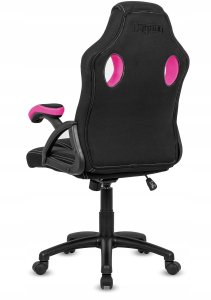 Fotel Lugano Fotel obrotowy do biurka CARRERA M PINK FABRIC 5