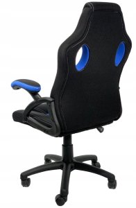 Fotel Lugano Fotel obrotowy do biurka CARRERA M BLUE FABRIC 11