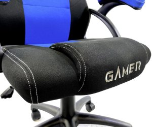 Fotel Lugano Fotel obrotowy do biurka CARRERA M BLUE FABRIC 13