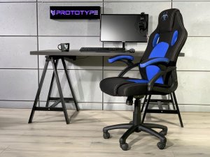 Fotel Lugano Fotel obrotowy do biurka CARRERA M BLUE FABRIC 6