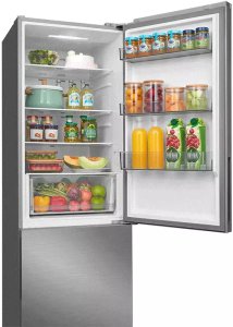 Midea Refrigerator | MDRB548MME46 | Energy efficiency class E | Free standing | Combi | Height 186 cm | No Frost system | Fridge net capacity 271 L | Freezer net capacity 130 L | 35 dB | Grey 3
