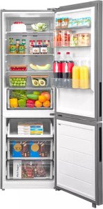 Midea Refrigerator | MDRB548MME46 | Energy efficiency class E | Free standing | Combi | Height 186 cm | No Frost system | Fridge net capacity 271 L | Freezer net capacity 130 L | 35 dB | Grey 4