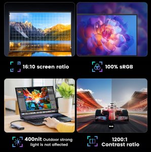 Laptop N-One Nbook Fly i7-10870H/16" WUXGA (1920x1200) + 14.1" (3840x1110) TouchScreen/16GB/SSD 1TB/BT/BLKB/LAN/Win 11 Pro 8