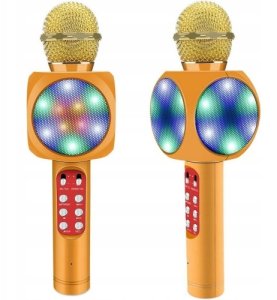 WS-1816 16W karaoke BT microphone with LED 360 Gold 3