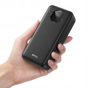 BWOO Power bank 22,5W 30000 mAh z wyświetlaczem LCD czarny 3
