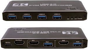 Przełącznik KVM switch HDMI, 4xUSB 3.0 2
