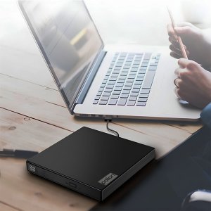 Zewnętrzny napęd CD DVD na USB do komputera, laptopa | CZARNY 3