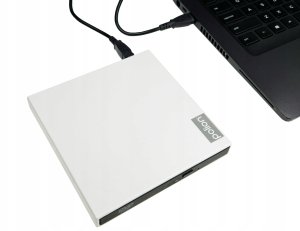 Zewnętrzny napęd CD DVD na USB do komputera, laptopa | BIAŁY 2