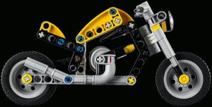 LEGO Technic Żółty motocykl (42225) 6