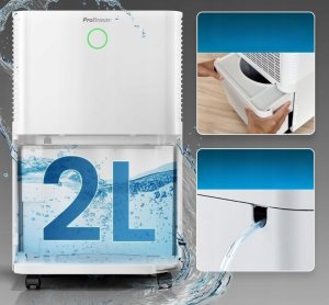 Pro Breeze OmniDry Osuszacz powietrza 12L/24h Tryb Nocny Timer 5-35 C 2