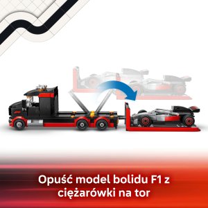 LEGO City Ciężarówka F1® z bolidem Audi F1® (60493) 3