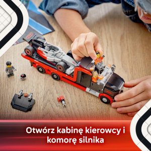 LEGO City Ciężarówka F1® z bolidem Audi F1® (60493) 4