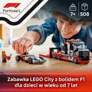 LEGO City Ciężarówka F1® z bolidem Audi F1® (60493) 2