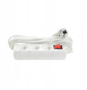 Przedłużacz PM/3-3-5M+W 3x1,5 BIAŁY Rum-Lux 6