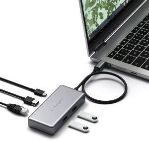 Satechi USB-C Multiport for Chromebook - Space gray 6