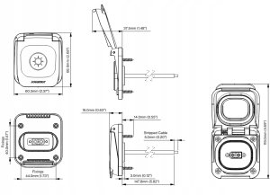 Gniazdo połączenia solarnego XT60 Scanstrut Ventura SC-V-S3 6
