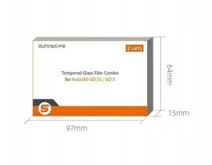 SunnyLife 2x Szkło Hartowane Osłona Na Ekran Lcd Do Kamery Insta360 Go 3s 3 Go3s Go3 / G3s-bhm829-2 11