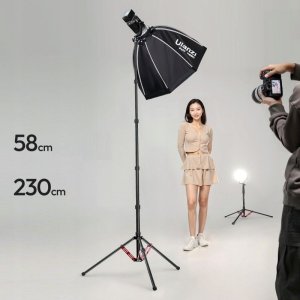 Statyw Stojak Studyjny Studio Oświetleniowy + Monopod 2,3m 5kg / Ulanzi T230 4