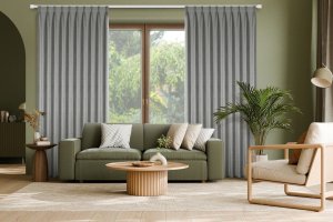 Zasłona gotowa NELISA 125x270 grafit zaciemniająca FLEX 11