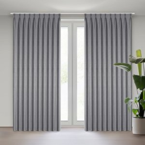 Zasłona gotowa NELISA 125x270 grafit zaciemniająca FLEX 2