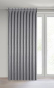 Zasłona gotowa NELISA 125x270 grafit zaciemniająca FLEX 3