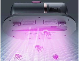 Ręczny odkurzacz do kurzu roztoczy bezworkowy filtr dla alergików uv lampa 9