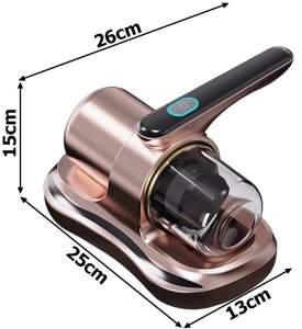 Ręczny odkurzacz do kurzu roztoczy bezworkowy filtr dla alergików uv lampa 10