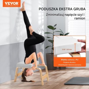 Ławka do Jogi Wielofunkcyjna Biała Udźwig 136 kg 6