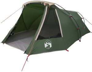 vidaXL Namiot tunelowy 3-osobowy Zielony i Biały 328 x 228 x 115 cm 2