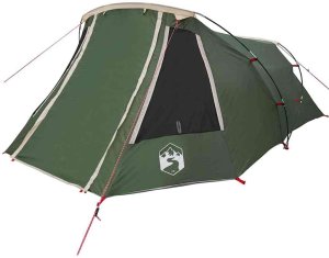 vidaXL Namiot tunelowy 3-osobowy Zielony i Biały 328 x 228 x 115 cm 4