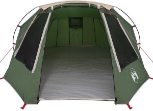 vidaXL Namiot tunelowy 3-osobowy Zielony i Biały 328 x 228 x 115 cm 5
